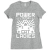 power to the cat ladies Ladies Fitted T-Shirt
