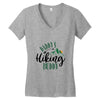 Daddy's Hiking Buddy Women's V-Neck T-Shirt