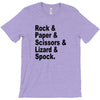 rock paper scissors lizard spock big bang theory geek nerd gift t shir T-Shirt