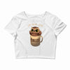 owl coffee Crop Top