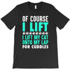 cat cats lift lifting fitness T-Shirt