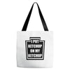 new i put ketchup Tote Bags