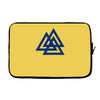 valknutr knoten der gefallenen odin nordisch symbol aspekte wotan Laptop sleeve