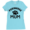 pekingese mum Ladies Fitted T-Shirt