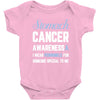 stomach cancer awaneress i wear periwinkle for someone special to me Baby Bodysuit