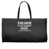 folsom state prison Weekender Totes