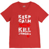 Keep Calm And Kill Zombies V-Neck Tee