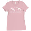 not safe for work Ladies Fitted T-Shirt