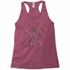 rad white and blue Racerback Tank