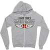 I Support Kaepernick Zipper Hoodie
