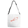 banksy headshot butterfly Adjustable Strap Totes