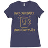 over caffeinated (2) Ladies Fitted T-Shirt