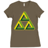 triforce illusion zelda Ladies Fitted T-Shirt
