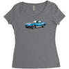 1965 corvette sting ray classic car, ideal birthday gift or pres Women's Triblend Scoop T-shirt