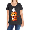 brave kitty Ladies Curvy T-Shirt