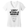 Very Stable Genius Women's V-Neck T-Shirt