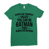 always be batman Ladies Fitted T-Shirt