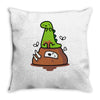 poosaurus Throw Pillow