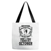Never Underestimate Old Man Who Was Born October Tote Bags