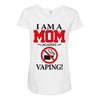 I Am A Mom Against Vaping Maternity Scoop Neck T-shirt