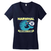 narwhal Women's V-Neck T-Shirt