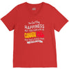 you can't buy happiness but you can live in canada V-Neck Tee