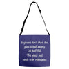 funny engineer geek quote Adjustable Strap Totes