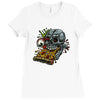 pizzaskull sticker original Ladies Fitted T-Shirt