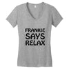 frankie says relax t shirt Women's V-Neck T-Shirt