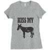 kiss my ass Ladies Fitted T-Shirt