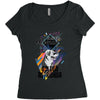 who loves golden retriever Women's Triblend Scoop T-shirt