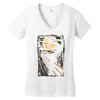 burton's scream Women's V-Neck T-Shirt