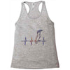 my heart beats for parrots Racerback Tank