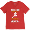 weekend forecast running V-Neck Tee