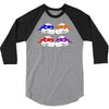 turtles  splinter ninja serie fun 3/4 Sleeve Shirt