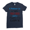 father is a son's first hero Ladies Fitted T-Shirt
