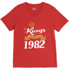 kings are born in 1982 V-Neck Tee