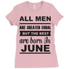 all men are created equal june Ladies Fitted T-Shirt