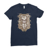 halloween skull Ladies Fitted T-Shirt