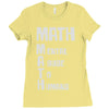 math mental abuse to humans Ladies Fitted T-Shirt