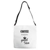 coffee is always a good idea (2) Adjustable Strap Totes