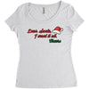 dear santa, i want it all Women's Triblend Scoop T-shirt