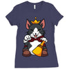 lucky cait sith Ladies Fitted T-Shirt