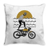ride surf Throw Pillow