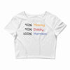 mommy daddy harrison baby name Crop Top