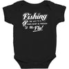 fishing   through his fly! Baby Bodysuit