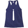 skinny white tie Racerback Tank