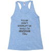don't interrupt me Racerback Tank