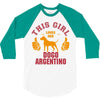 This Girl Loves Her Dogo Argentino 3/4 Sleeve Shirt