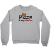 pizza is my valentine 56 Crewneck Sweatshirt